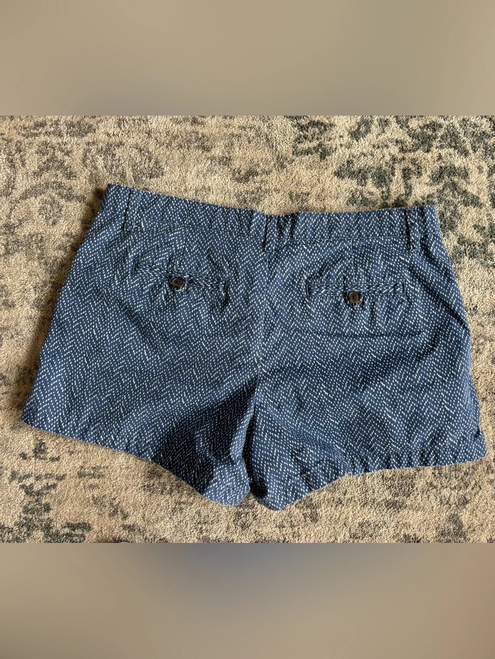 GAP Navy Blue Printed High-Waist Women’s Shorts